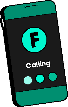 Smartphone showing incoming call from Freightlink